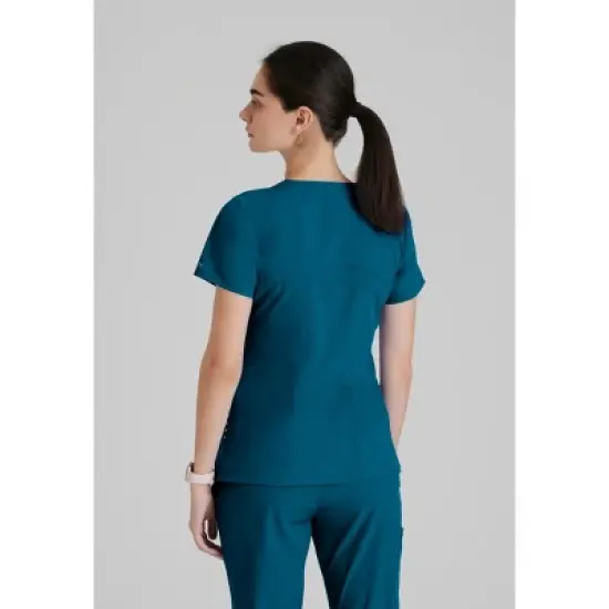 Barco One Women's Pulse 5-Pocket Anti-Static V-Neck Scrub Top image {3}