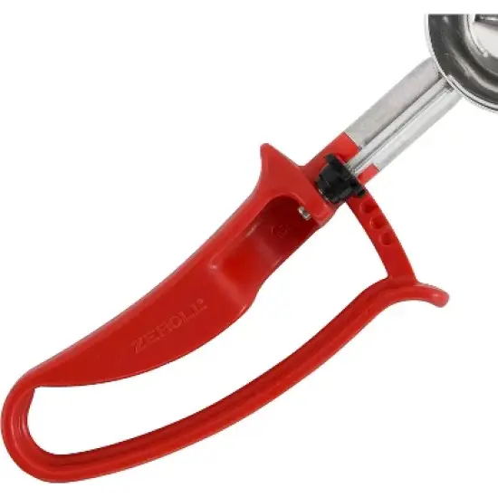 Zeroll Universal Standard Length EZ Disher Food Portion Control Scoop 2-Inch, Red image {1}