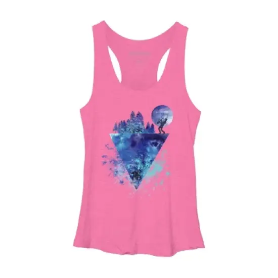 Women's Design By Humans Play Music On The Edge By Maryedenoa Racerback Tank Top image {2}