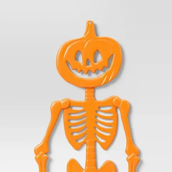 59" 3D Jointed Jack Skeleton Halloween Decorative Prop Orange - Hyde and EEK! Boutique&trade; image {2}