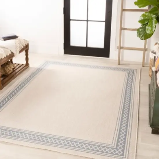 Lucia Classic Diamond Border Indoor/Outdoor Area Rug - JONATHAN Y image {6}