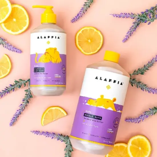 Alaffia Baby & Kids Lemon Lavender Bubble Bath - 32 fl oz image {4}