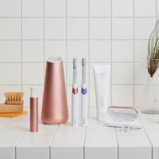 quip Rubber Kids' 2-Minute Timer Electric Toothbrush Starter Kit with Travel Case image {13}