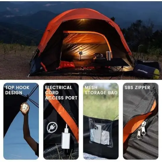 PAGED Camping Tent Hiking Tent Easy Setup for Fishing, Car Camping, Hiking, Mountaineering, Outdoor image {3}