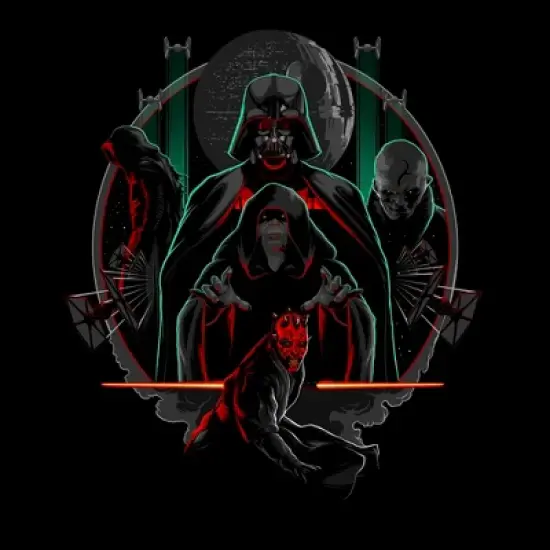 Men's Star Wars Villains of the Dark Side Circle T-Shirt image {1}