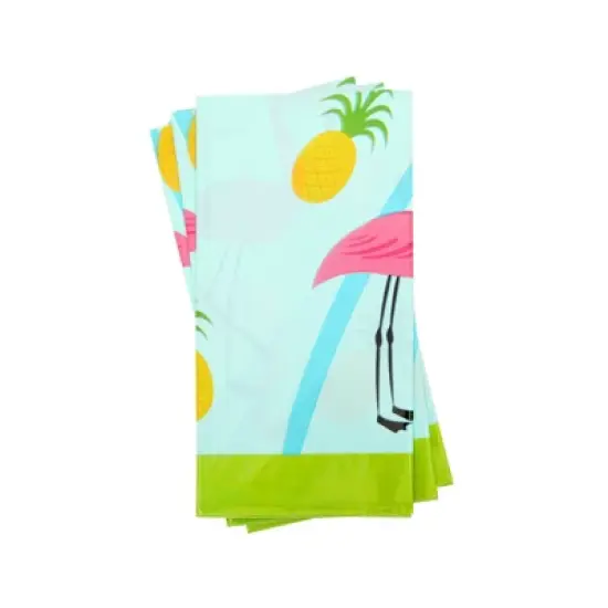 Juvale 3-Pack Flamingo Tablecloth for Pineapple Birthday Decorations, Tropical Hawaiian and Flamingo Party Supplies, 54x108 In image {5}