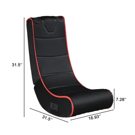 GDFStudio Claudia Bluetooth Foldable Gaming Chair with Built-in Speakers image {2}