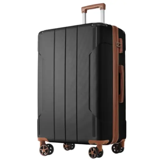 Whisen 3-Piece ABS Hardshell Luggage Suitcase Set with Double Spinner Wheels and Corner Protectors(20"/24"/28") image {2}
