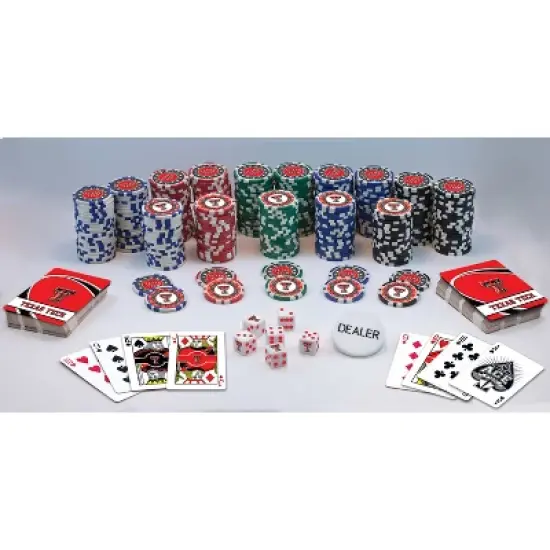 MasterPieces 300 Piece Poker Chip Set - NCAA Texas Tech Red Raiders image {2}