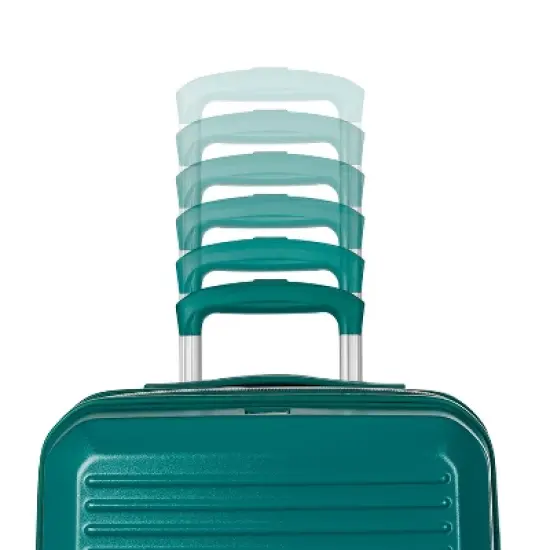 Sarah Jessica Parker Signature Hardside Expandable Large Checked Spinner Suitcase - Emerald image {6}