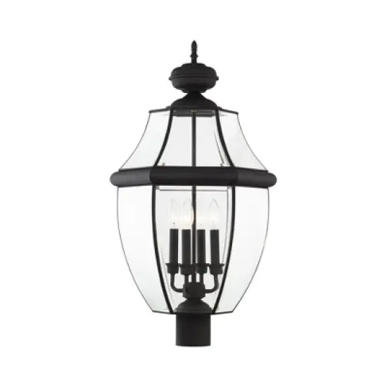 Livex Lighting Monterey 4 - Light Lantern in  Black image {1}