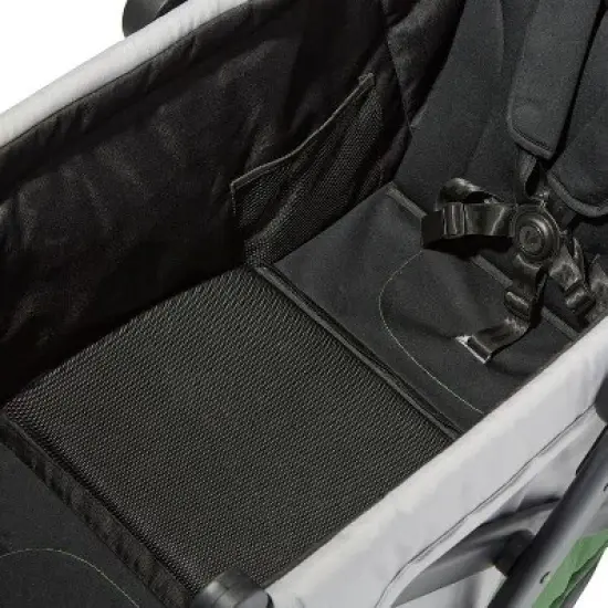 Larktale caravan coupe - Compact 2-Seater Stroller Wagon with Small Fold - Adjustable Canopies Included - Gray/Blue image {4}