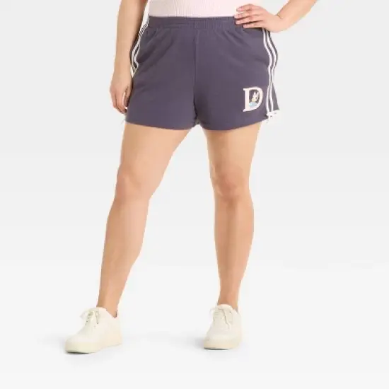 Women's Daisy Duck Graphic Shorts - Navy image {4}