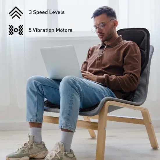 Total Relaxation Pair: Heated Foot Spa & Adjustable Chair Cushion image {1}