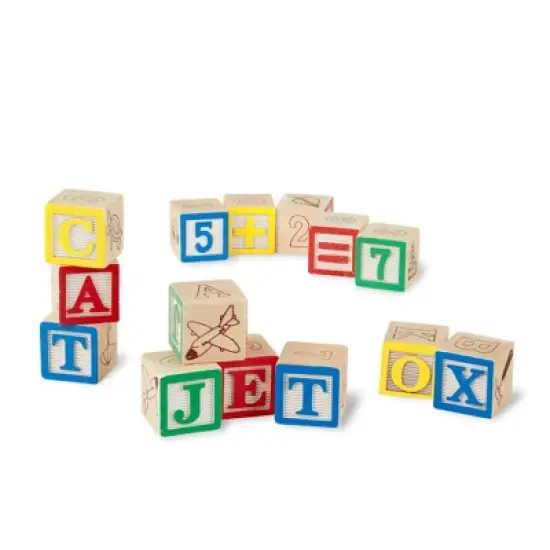 Melissa & Doug Wooden ABC/123 Blocks image {2}