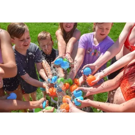 SplatterBallz Reusable Water Balloon Balls Kit with Bucket and Expansion Pack image {1}