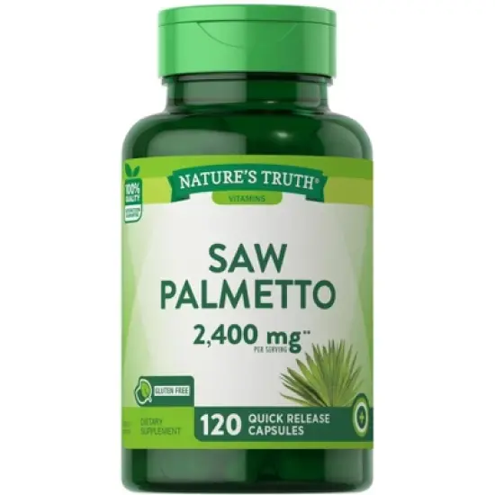 Nature's Truth Saw Palmetto Extract 2400mg | 120 Capsules image {4}