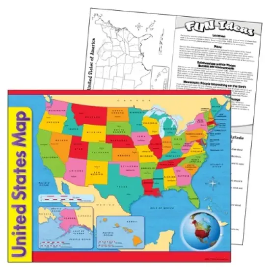 TREND United States Map Learning Chart, 17" x 22" image {1}