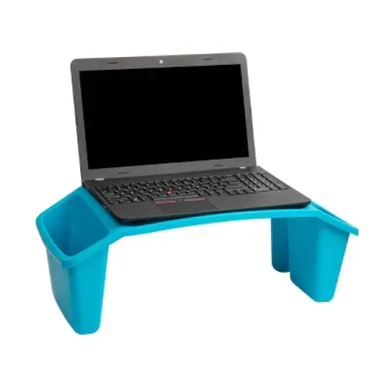 Mind Reader Sprout Collection Portable Desk with Side Pockets Set of 2 Blue image {3}