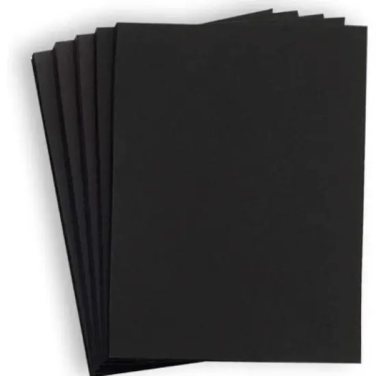 Hamilco 8x10 Black Cardstock Paper 80 lb Cover Card Stock 50 Pack image {6}