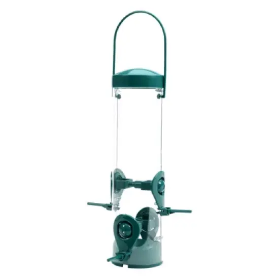Perky-Pet Finch Plastic 2 in 1 Tube Bird Feeder 4 ports image {1}