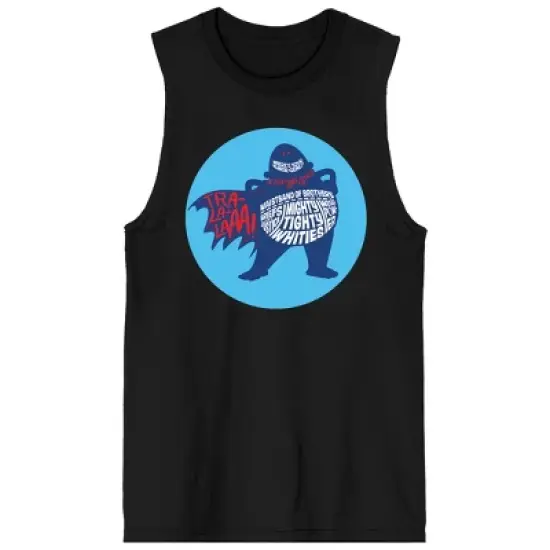 Captain Underpants Mighty Tighty Whities Crew Neck Sleeveless Black Men's Tank Top image {2}