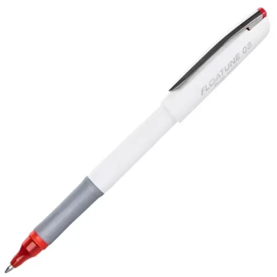 Pentel&reg; FLOATUNE Rollerball, 0.8mm, Medium Line, Red Ink, 1 Dozen image {3}