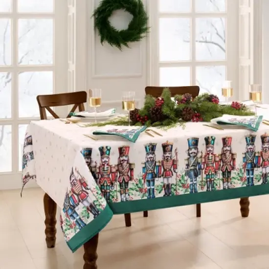 Royal Nutcracker Tablecloth - Elrene Home Fashions image {1}