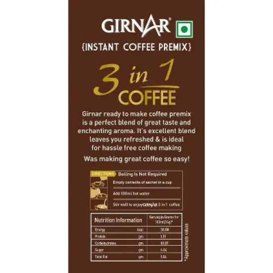 Girnar Instant Coffee Premix, 140G image {1}