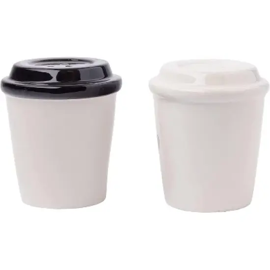 Silver Buffalo Friends Central Perk To-Go Cups Ceramic Salt and Pepper Shaker Set image {1}