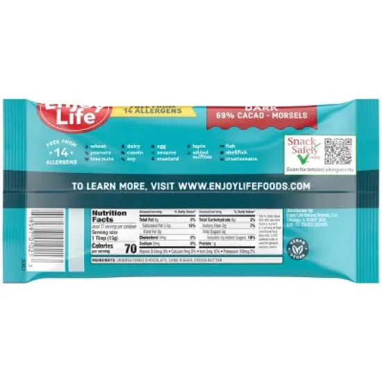 Enjoy Life Dairy Free Vegan Baking Chocolate Chips image {1}