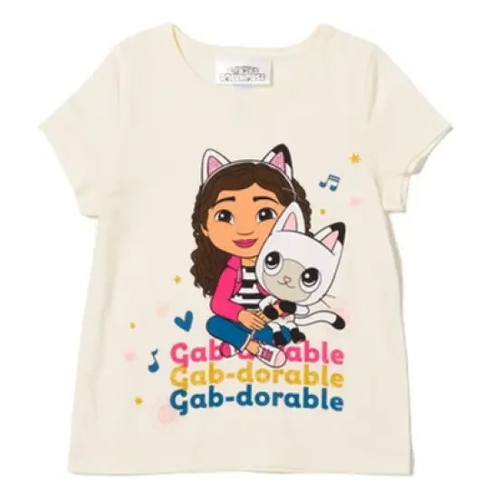 Gabby's Dollhouse Gabby Pandy Paws Girls Zip Up Fleece Hoodie T-Shirt and Leggings 3 Piece Outfit Set Toddler to Big Kid  image {2}