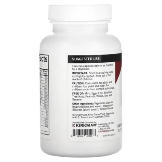 Kirkman Labs Everyday Multivitamin, 180 Capsules image {2}