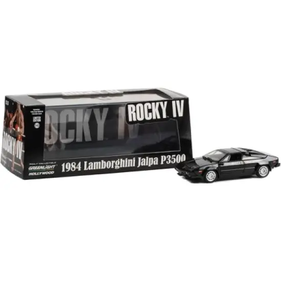 1984 Lamborghini Jalpa P3500 Black "Rocky IV" (1985) Movie "Hollywood" Series 1/43 Diecast Model Car by Greenlight image {2}