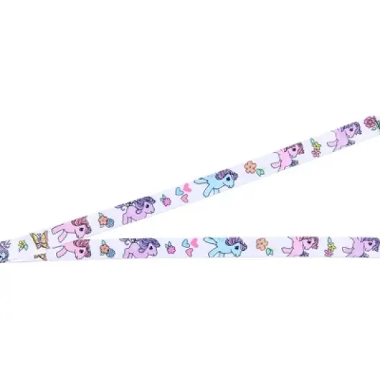 My Little Pony Retro Reversible ID Lanyard Badge Holder With Rubber Pony Charm image {2}