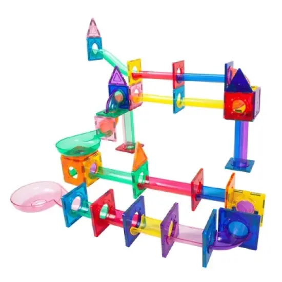 PicassoTiles&reg; Magnetic Marble Run, 71 Pieces image {3}