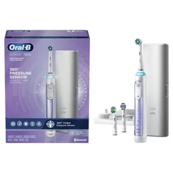 Oral-B Pro 7500 Power Rechargeable Electric Toothbrush Powered By Braun image {6}