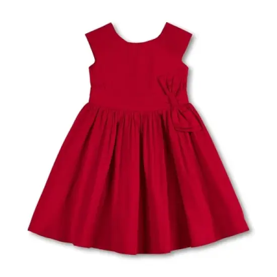 Hope & Henry Girls' Cap Sleeve Party Dress with Bow Sash, Toddler image {9}
