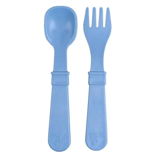 Re-Play 2pc Toddler Utensil Pair - Denim image {4}