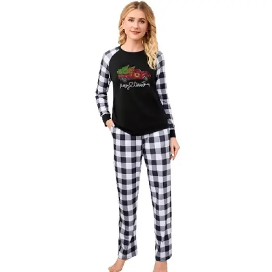 Christmas Pajamas for Family Pjs Matching Sets PlaidShirts Pants Sleepwear Nightwear Women Men Kids image {5}