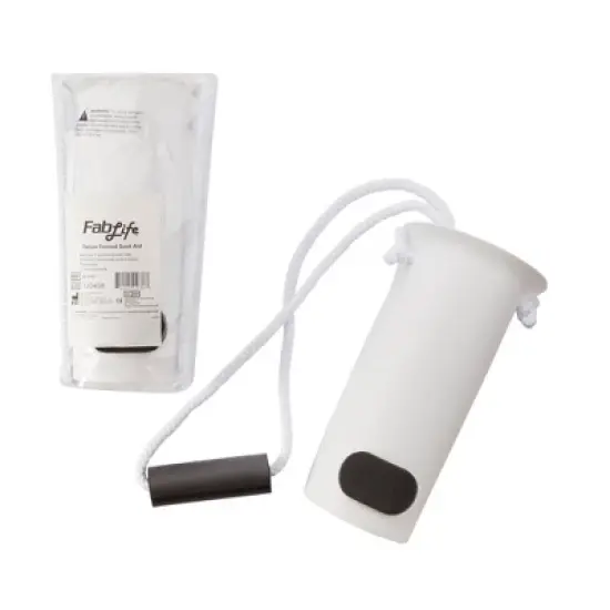 FabLife Deluxe Sock / Stocking Aid 12 X 8 X 10 Inch White / Black Continuous Loop Handle / Formed 86-0040 1 Each image {3}