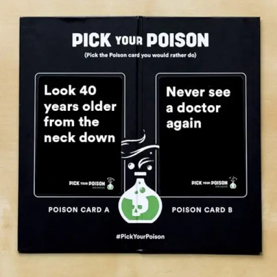 Pick Your Poison Card Game Expansion: The "What Would You Rather Do?" Party Game - After Dark Edition image {2}