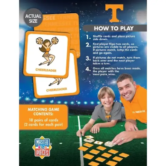 MasterPieces Officially Licensed NCAA Tennessee Volunteers Matching Game for Kids and Families image {3}