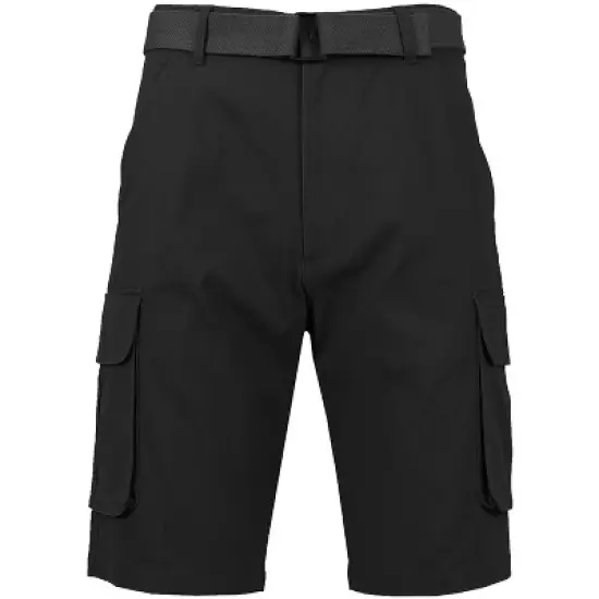 BLU ROCK Men's 3-Pack Cotton Flex Stretch Cargo Shorts With Belt image {4}