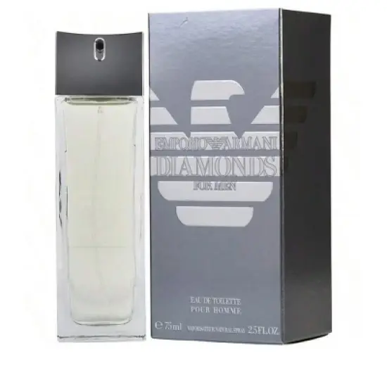 Emporio Armani Diamonds By Giorgio Armani Men Guaiac Wood, Bergamot, Sichuan Pepper, Cedar, Vetiver, Amber, Cacao Edt Spray 2.5 Oz image {1}