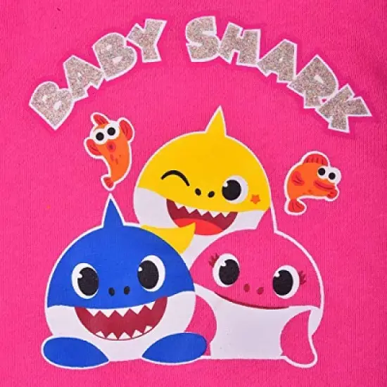 Nickelodeon Girl's Baby Shark Roleplay Fashion Hoodie Sweatshirt with 3D Fin and Teeth For Toddlers image {1}