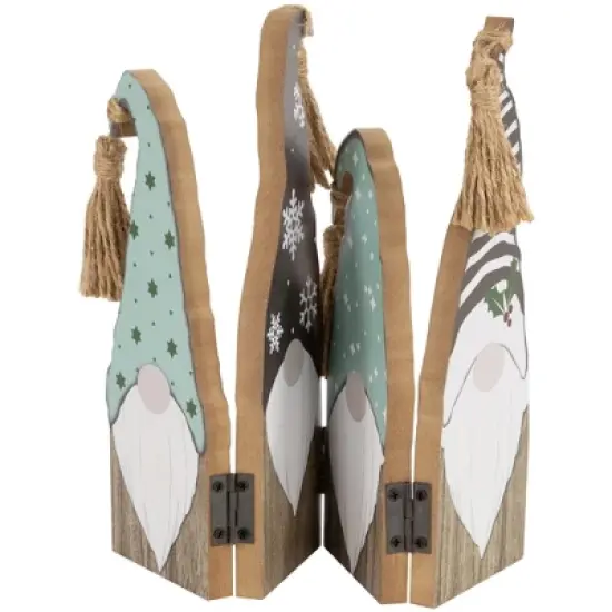 Northlight Wooden Gnomes Hinged Christmas Decoration - 10.75" image {5}