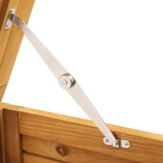 Karl Home 41 Gal Yellow Wood Storage Deck Box image {2}