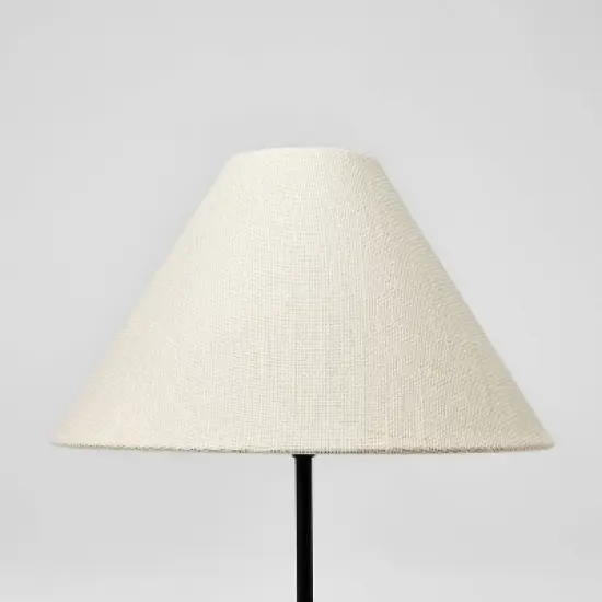 Burlap Tapered Lamp Shade Brown - Threshold&trade; designed with Studio McGee image {1}