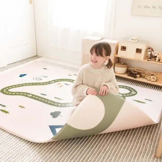 Tiny Land&reg; Double-Sided Baby Playmat Forest Track Wonder image {6}